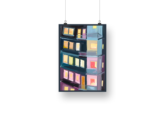 plakaty z serii ŚWIATŁA MIASTA