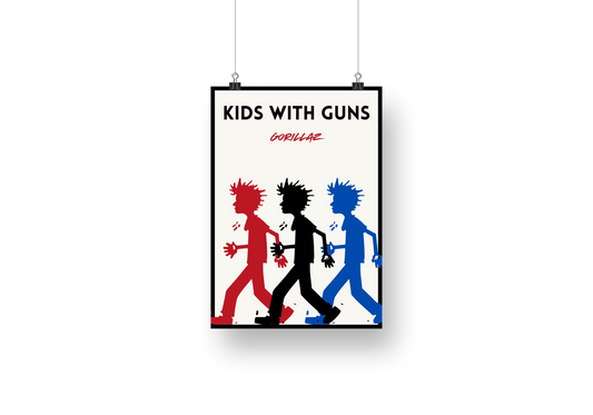 Plakat KIDS WITH GUNS (GORILLAZ)