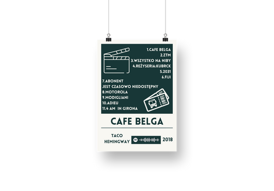 plakat CAFE BELGA (TACO)