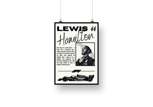 plakat LEWIS HAMILTON