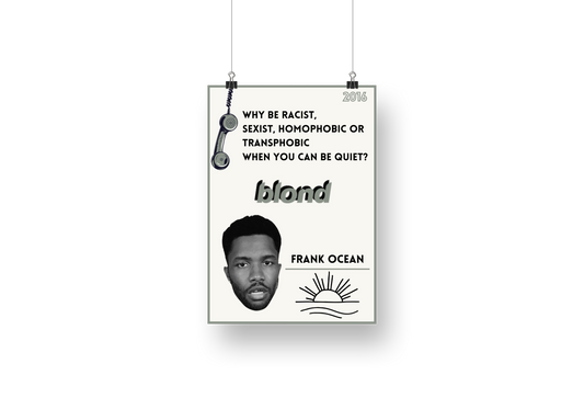 plakat BLONDE (FRANK OCEAN)