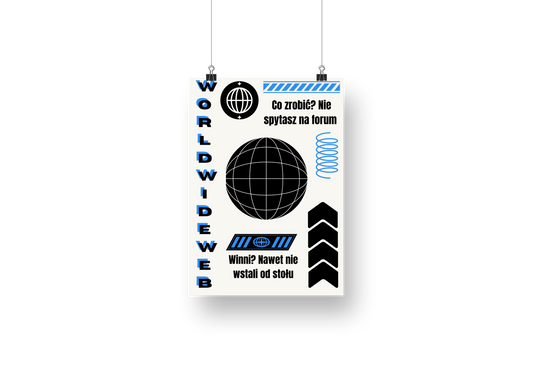 plakat WORLDWIDEWEB (PRO8L3M)