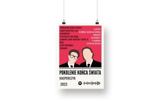 plakat POKOLENIE KONCA ŚWIATA (KACPERCZYK)