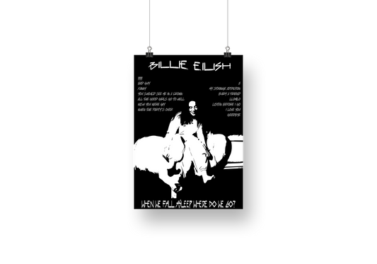 plakat WHEN WE FALL ASLEEP (BILLIE EILISH)