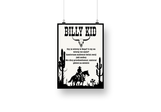 plakat BILLY THE KID (RETO)
