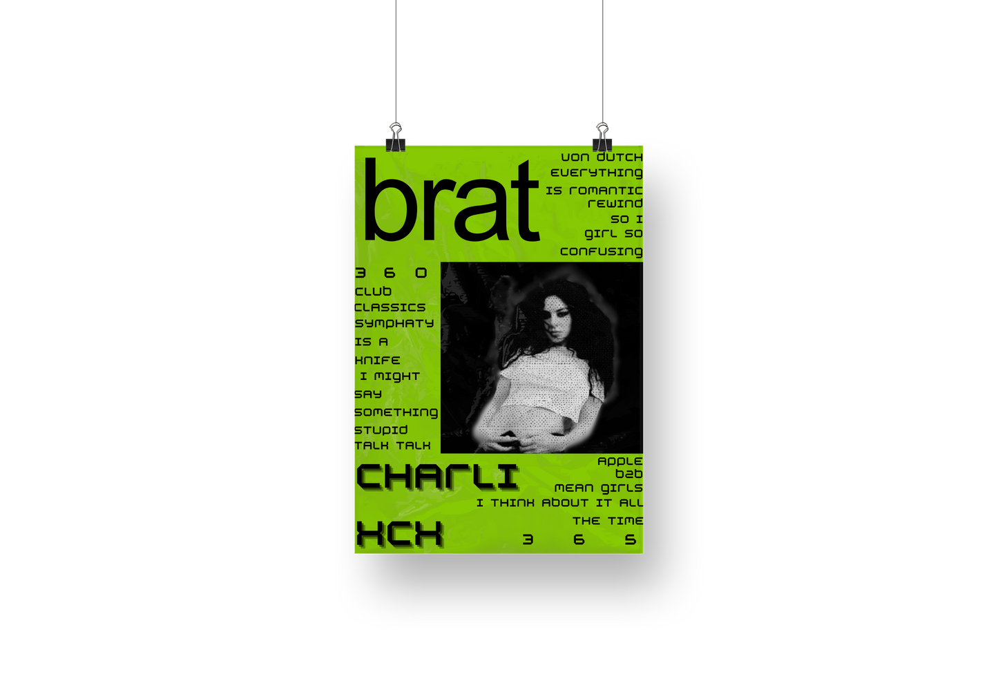 plakat BRAT (CHARLIXCX)