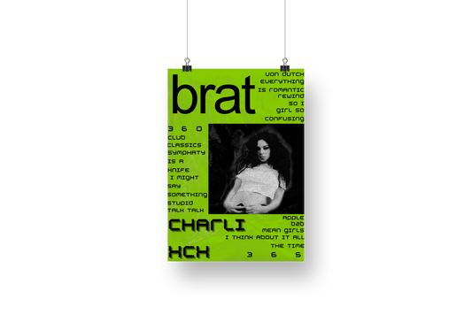 plakat BRAT (CHARLIXCX)