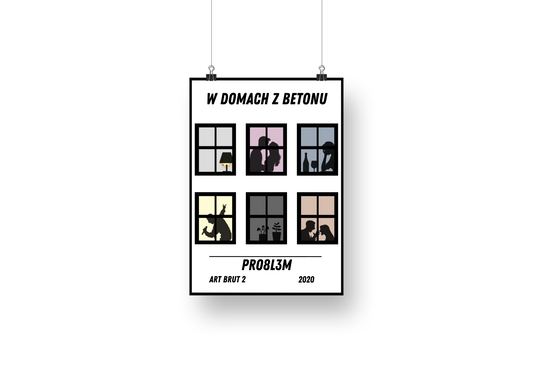 plakat W DOMACH Z BETONU (PRO8L3M)