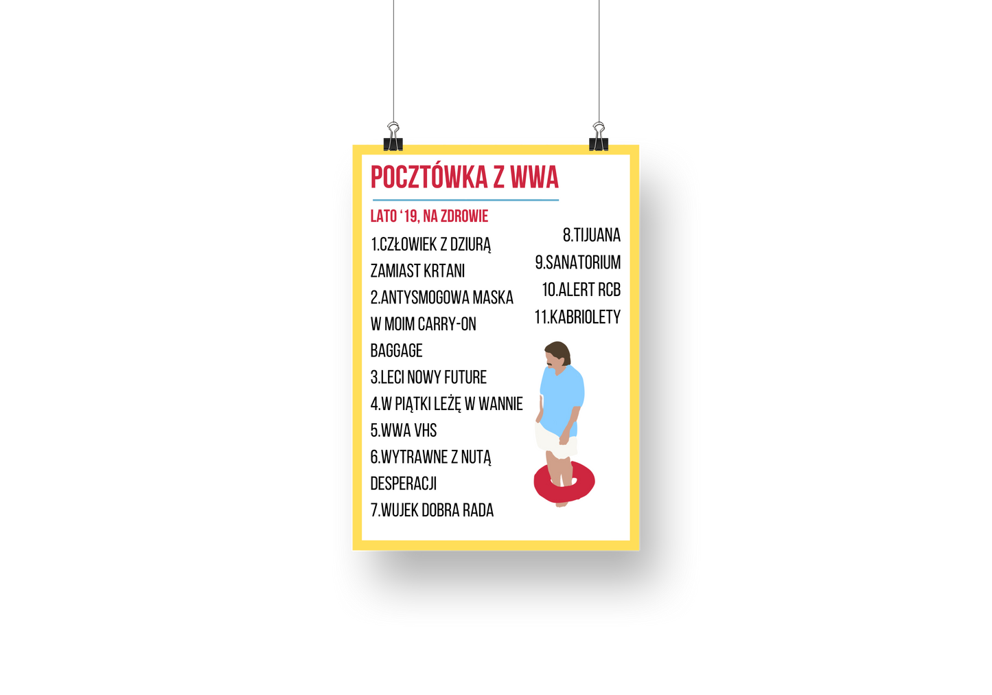 plakat POCZTÓWKA Z WWA (TACO)