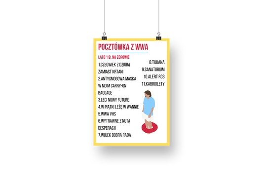 plakat POCZTÓWKA Z WWA (TACO)