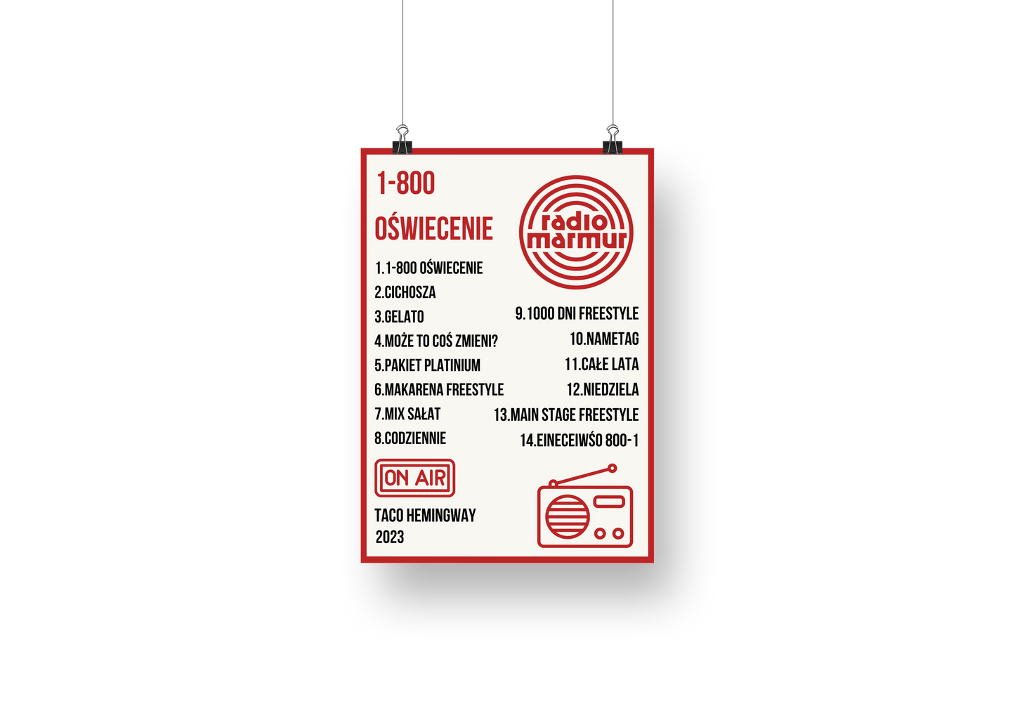 plakat RADIO MARMUR (TACO)