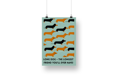 plakat LONG DOG
