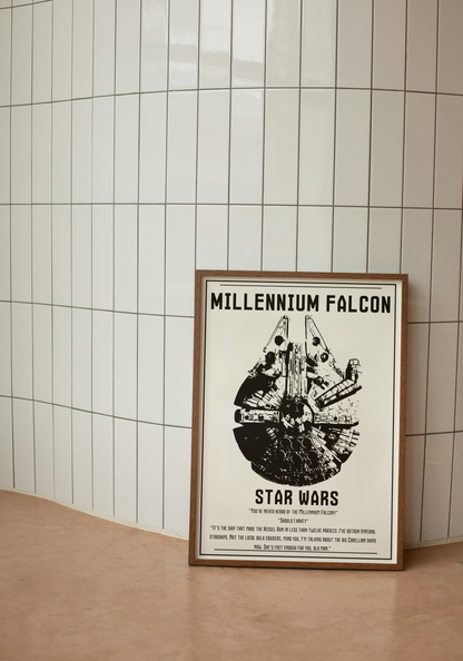 Plakat millenium falcon (STAR WARS)