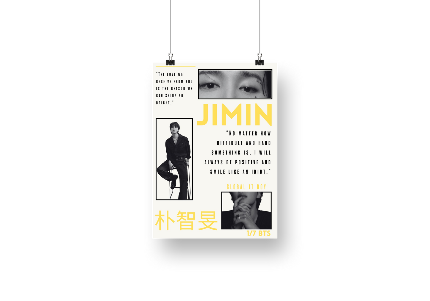 plakat JIMIN (BTS)
