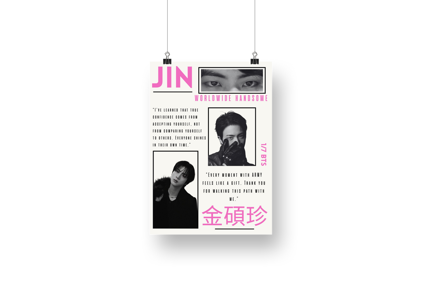 plakat JIN (BTS)