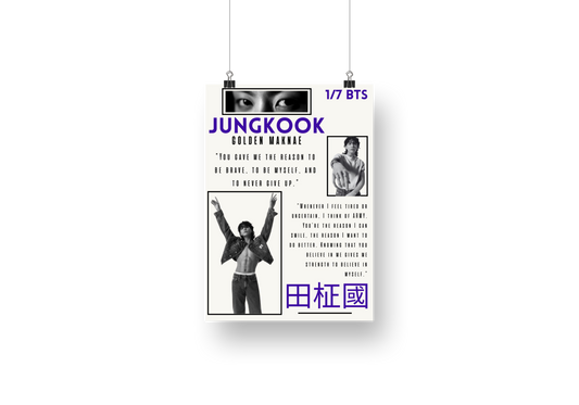plakat JUNGKOOK (BTS)