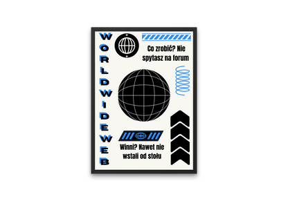 plakat WORLDWIDEWEB (PRO8L3M)