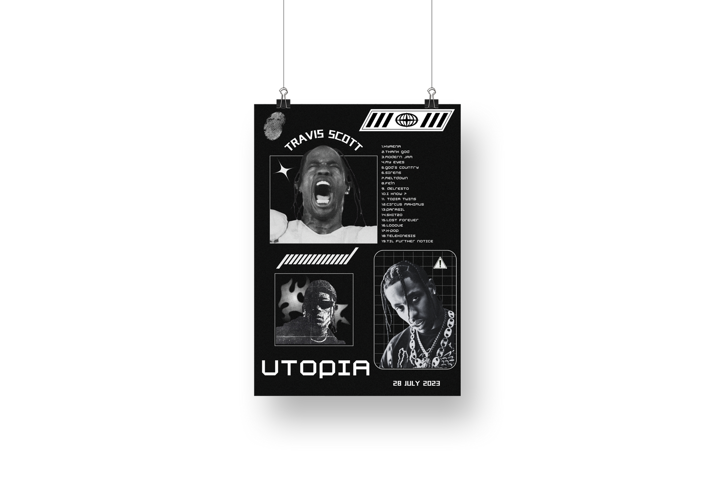 plakat UTOPIA (TRAVIS)