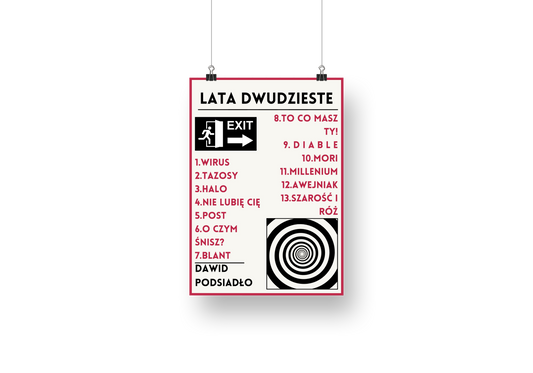 plakat LATA DWUDZIESTE (PODSIADŁO)