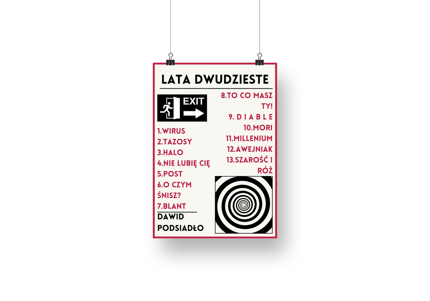 plakat LATA DWUDZIESTE (PODSIADŁO)