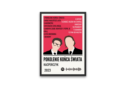 plakat POKOLENIE KONCA ŚWIATA (KACPERCZYK)