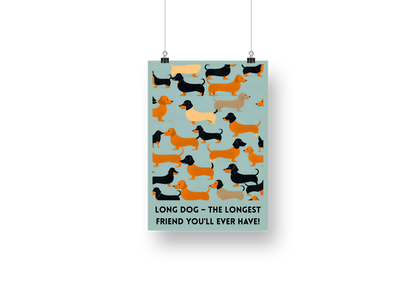 plakat LONG DOG