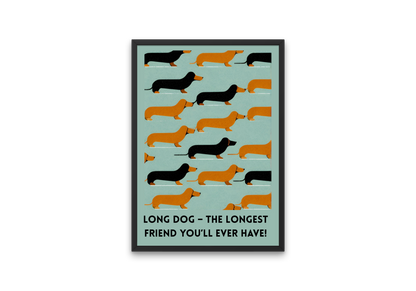 plakat LONG DOG
