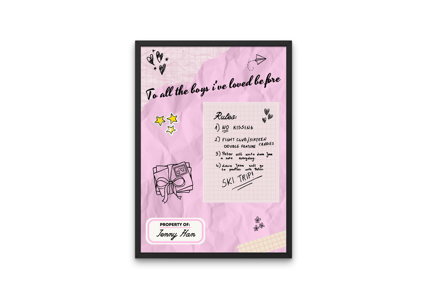 plakat DO WSZYSTKICH CHŁOPCÓW KTÓRYCH KOCHAŁAM