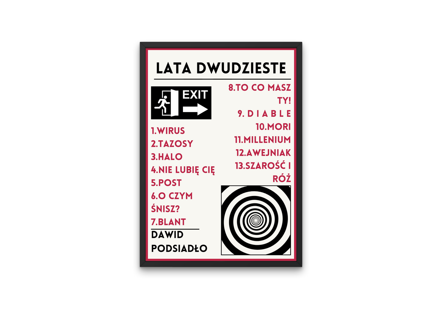 plakat LATA DWUDZIESTE (PODSIADŁO)