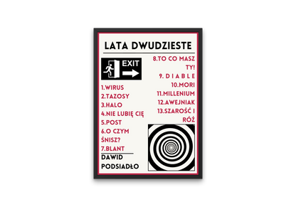 plakat LATA DWUDZIESTE (PODSIADŁO)