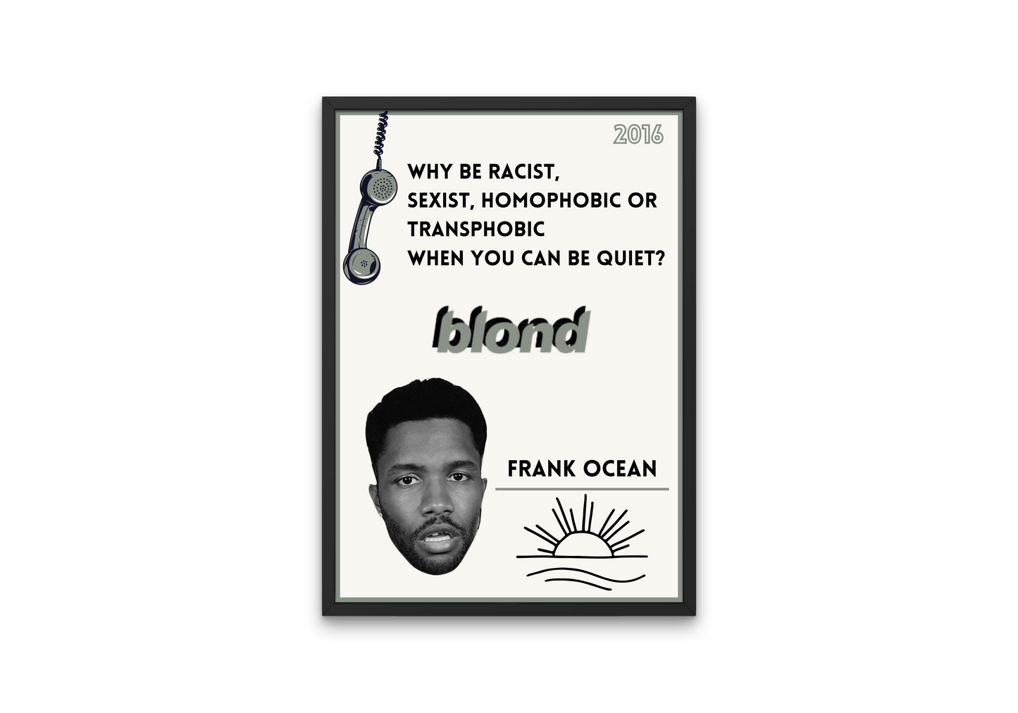 plakat BLONDE (FRANK OCEAN)