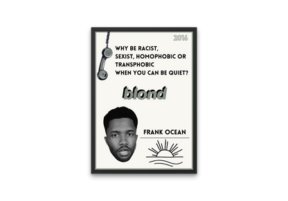 plakat BLONDE (FRANK OCEAN)