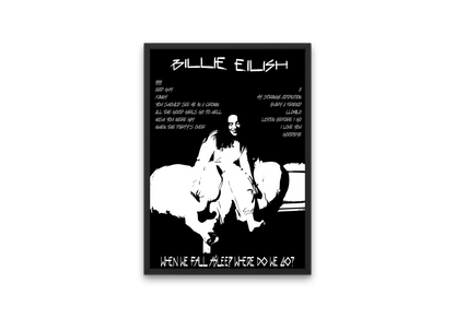 plakat WHEN WE FALL ASLEEP (BILLIE EILISH)