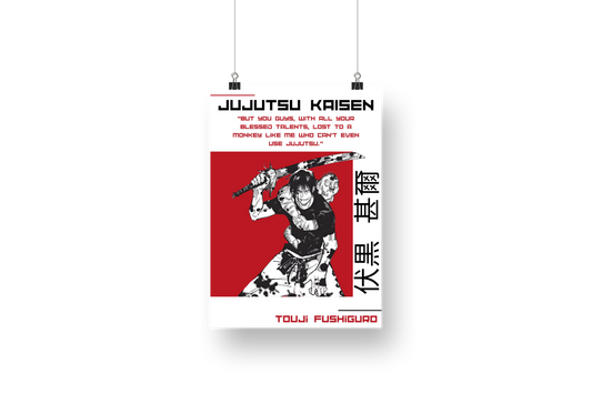 plakat Tōji Fushiguro (JUJUTSU KAISEN)