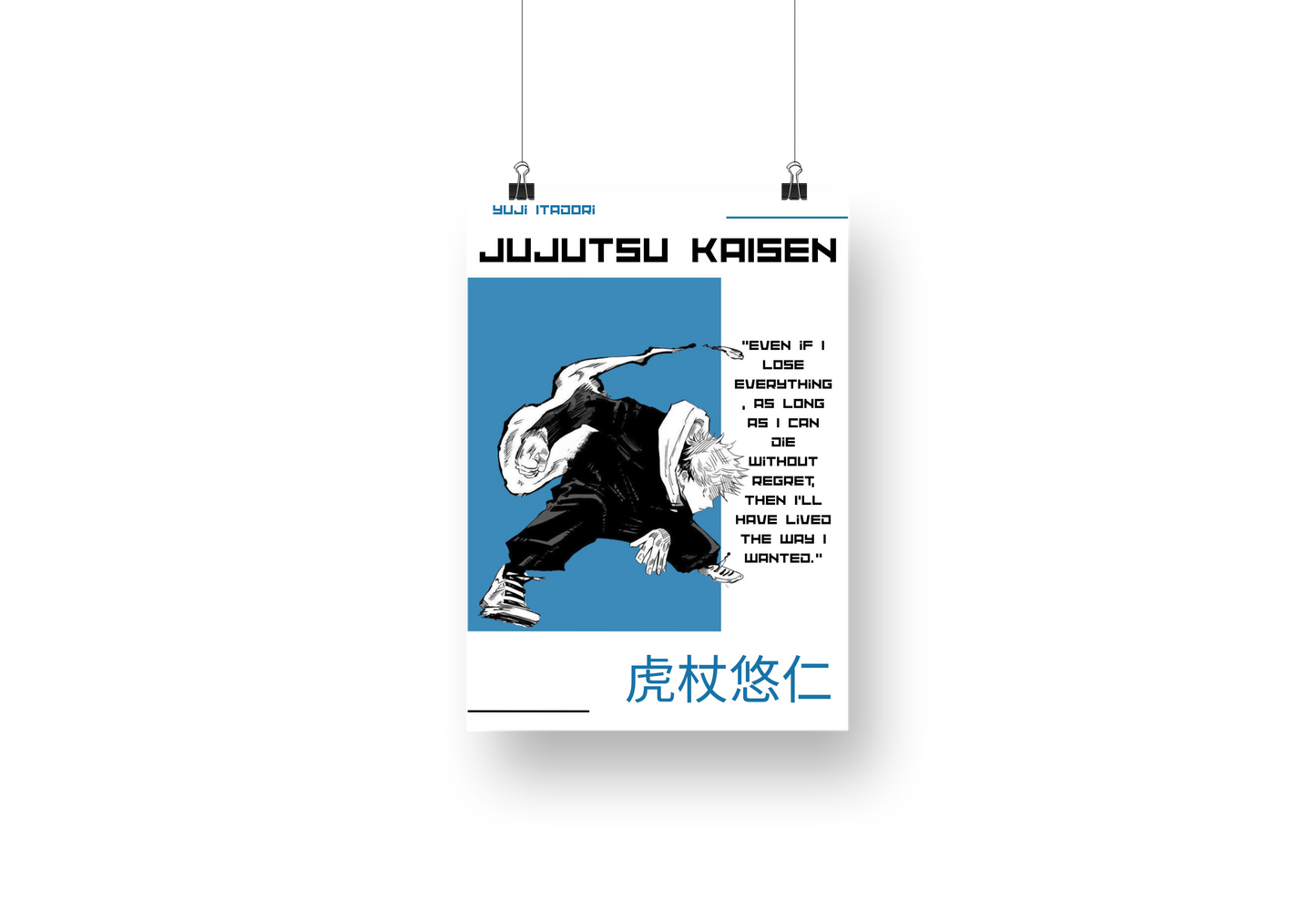 plakat Yuji Itadori (JUJUTSU KAISEN)