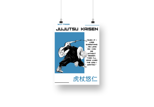 plakat Yuji Itadori (JUJUTSU KAISEN)
