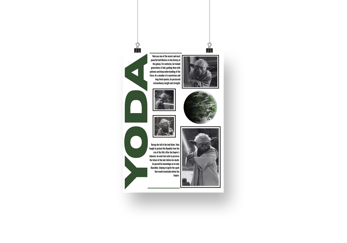 plakat YODA(STAR WARS)