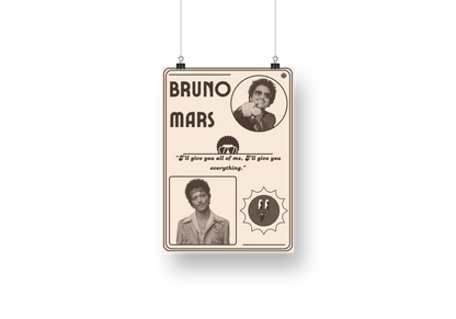 plakat BRUNO MARS