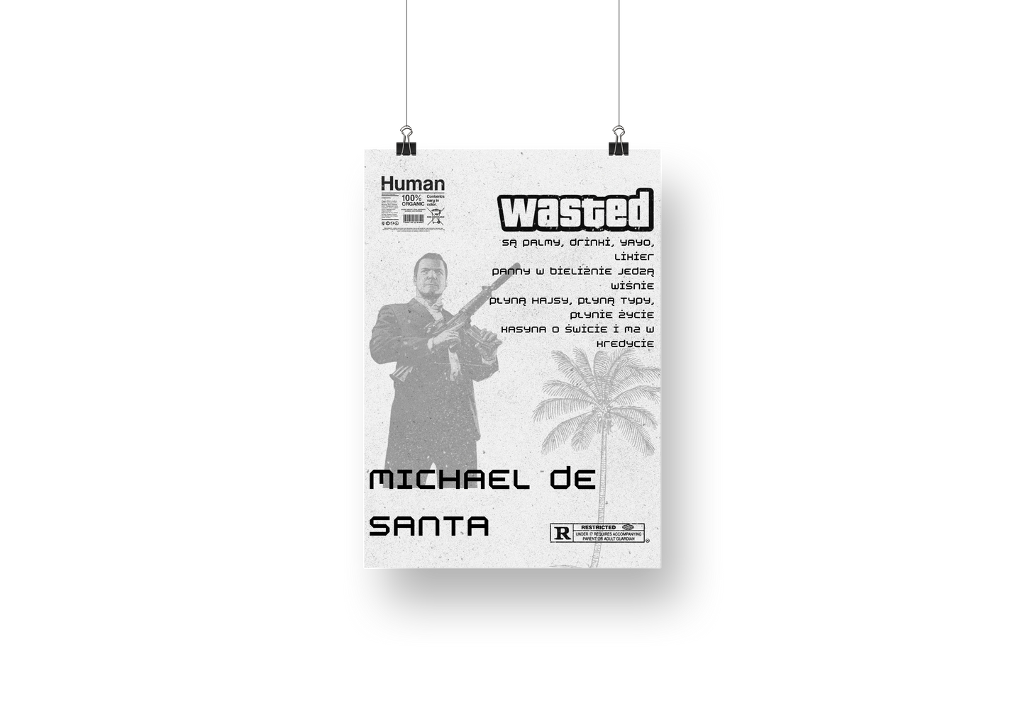 plakat MICHAEL DE SANTA (PRO8L3M)