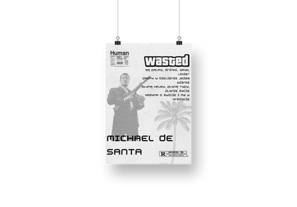 plakat MICHAEL DE SANTA (PRO8L3M)