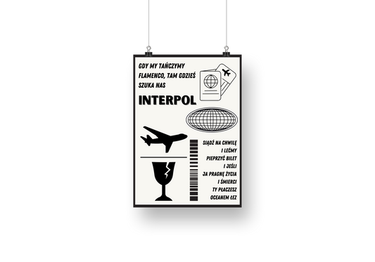 plakat INTERPOL (PRO8L3M)