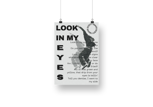 plakat LOOK IN MY EYES (TRAVIS)