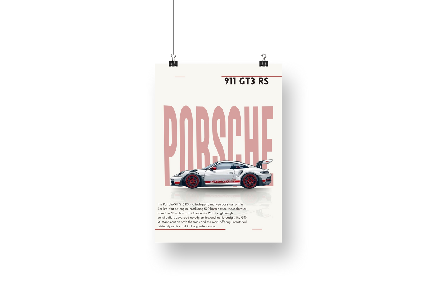 plakat PORSCHE