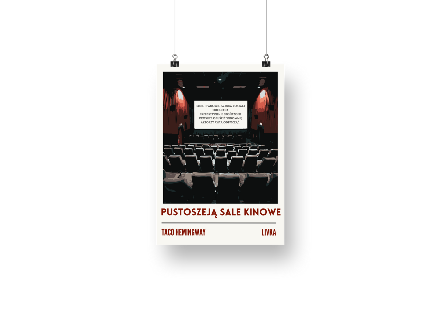 plakat PUSTOSZEJĄ SALE KINOWE (TACO HEMINGWAY)