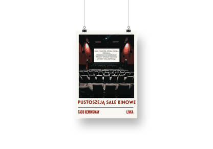 plakat PUSTOSZEJĄ SALE KINOWE (TACO HEMINGWAY)
